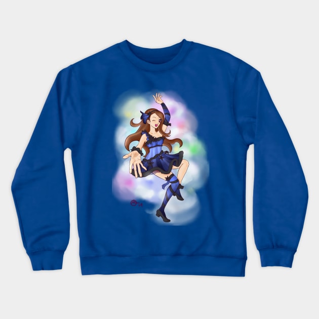 Minase Iori - CHANGE (blue) Crewneck Sweatshirt by ShionS3